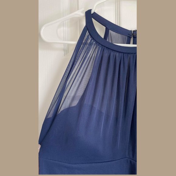 DB Studio Bridesmaids Dress with Illusion Neckline | Marine Size 12 - Picture 6 of 15